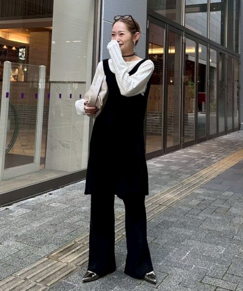 CIAOPANIC TYPY（チャオパニックティピー）の「【PON企画】スタイルアップモールニットフレアパンツ（その他パンツ・レディース・グレー/グレー系その他/ブラック/ブラウン/バーガンディー・SMALL/MEDIUM/LARGE）」の19枚目の写真