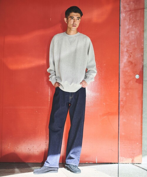 green label relaxing（グリーンレーベルリラクシング）の「リバーシブル クルーネック スウェット（スウェット・メンズ・ブラック/グレー系・L/S/XL/M）」の4枚目の写真