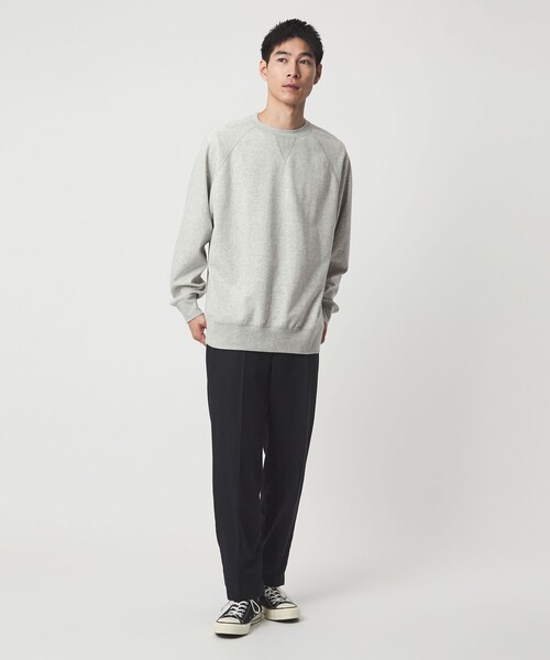 green label relaxing（グリーンレーベルリラクシング）の「リバーシブル クルーネック スウェット（スウェット・メンズ・ブラック/グレー系・L/S/XL/M）」の6枚目の写真