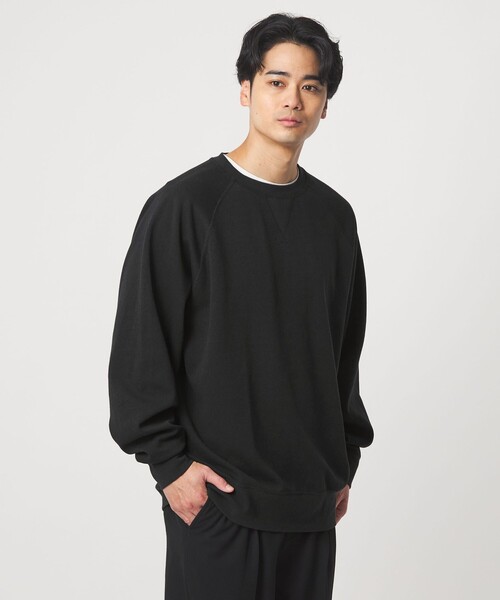 green label relaxing（グリーンレーベルリラクシング）の「リバーシブル クルーネック スウェット（スウェット・メンズ・ブラック/グレー系・L/S/XL/M）」の8枚目の写真