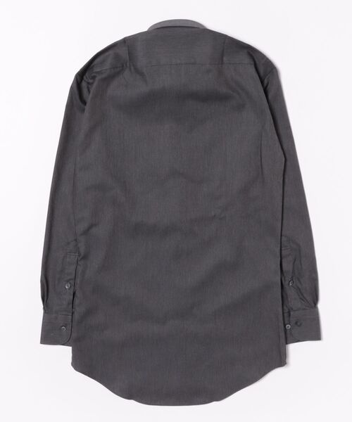 TOKYO SHIRTS(トウキョウシャツ)の「【超形態安定】 形態安定ノンアイロン ワイド 長袖ビジネスワイシャツ(ビジネスシャツ・メンズ・チャコール・首回り43cm-裄丈82cm/首回り43cm-裄丈86cm/首回り39cm-裄丈80cm/首回り39cm-裄丈84cm/首回り41cm-裄丈82cm/首回り41cm-裄丈86cm/首回り42cm-裄丈82cm/首回り42cm-裄丈86cm/首回り37cm-裄丈80cm)」の3枚目の写真