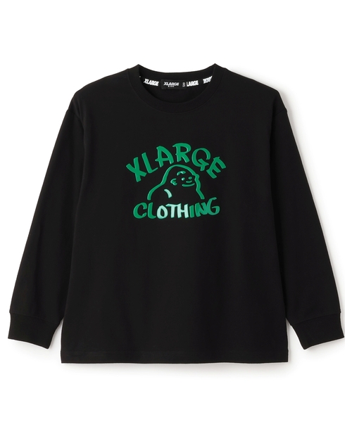 XLARGE KIDS（エクストララージキッズ）の「ドローイングOG長袖Tシャツ（Tシャツ/カットソー・キッズ・ブルー/ブラック/ホワイト・80ｃｍ/140cm/110cm/90cm/100cm/120cm/130cm）」の2枚目の写真
