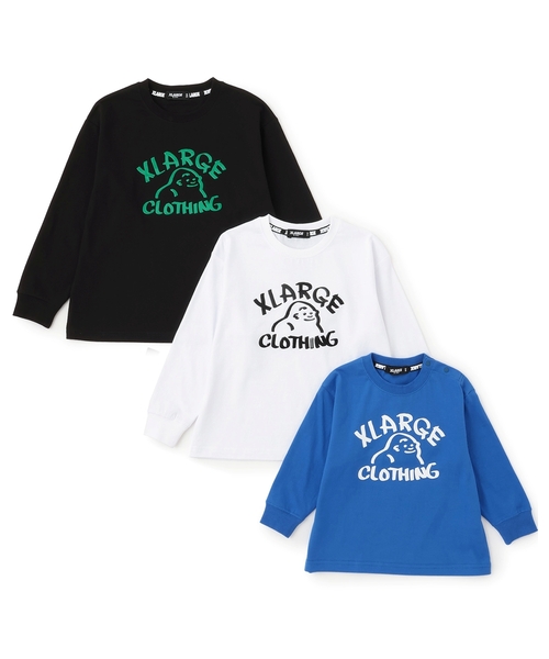 XLARGE KIDS（エクストララージキッズ）の「ドローイングOG長袖Tシャツ（Tシャツ/カットソー・キッズ・ブルー/ブラック/ホワイト・80ｃｍ/140cm/110cm/90cm/100cm/120cm/130cm）」の12枚目の写真