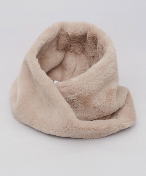 A.M.S.（エーエムエス）の「ソフトタッチ フェイクファー スヌード（ネックウォーマー/スヌード・レディース・チャコール/ベージュ/グレー/アイボリー・FREE）」の18枚目の写真