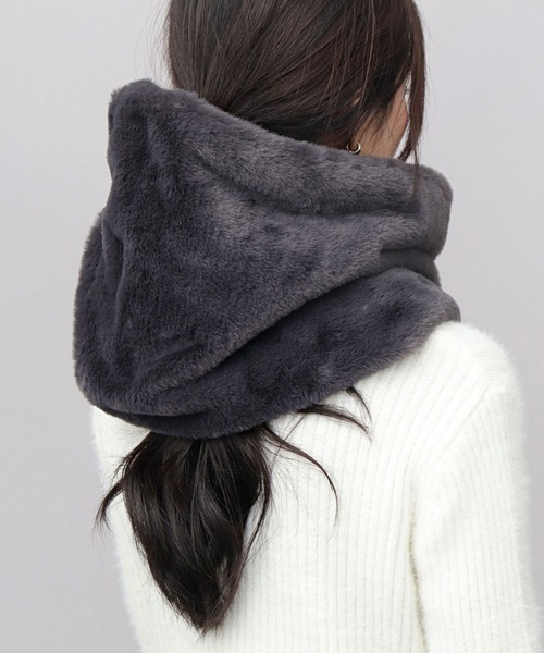 ソフトタッチ フェイクファー スヌード（ネックウォーマー/スヌード