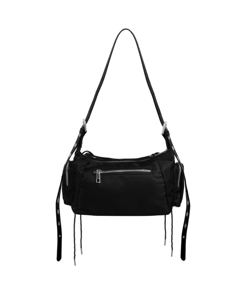 BLACKPURPLE(ブラックパープル)の「グローコルセットバッグ Glow Corset Bag_BLACK(ショルダーバッグ・レディース・ブラック・FREE)」の3枚目の写真