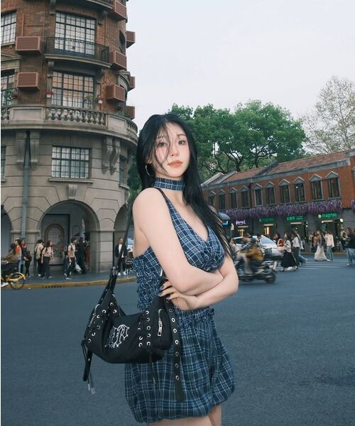 BLACKPURPLE(ブラックパープル)の「グローコルセットバッグ Glow Corset Bag_BLACK(ショルダーバッグ・レディース・ブラック・FREE)」の17枚目の写真