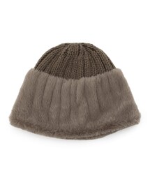 SHOO・LA・RUE | ニット×フェイクファーワッチ(ニットキャップ/ビーニー)