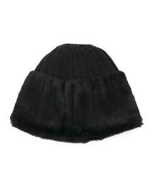 ニット×フェイクファーワッチ