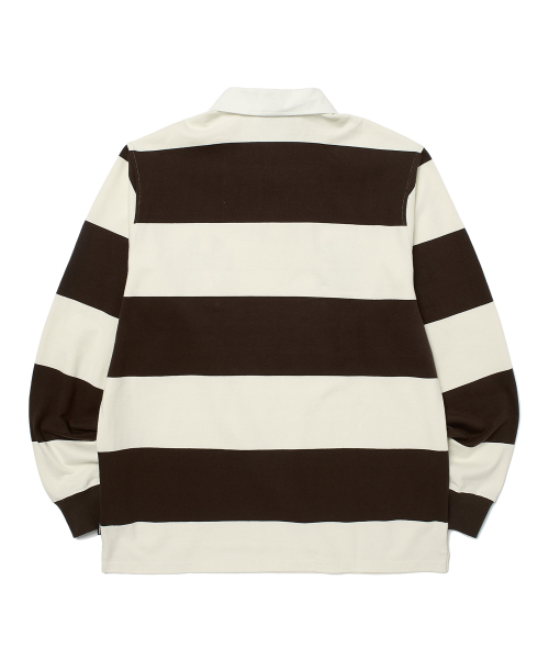 WKNDRS（ウィーキャンドース）の「BOUTIQUE RUGBY PIQUE (BROWN)（Tシャツ/カットソー・レディース・その他・LARGE/X-LARGE/MEDIUM）」の2枚目の写真