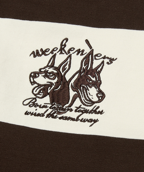 WKNDRS（ウィーキャンドース）の「BOUTIQUE RUGBY PIQUE (BROWN)（Tシャツ/カットソー・レディース・その他・LARGE/X-LARGE/MEDIUM）」の5枚目の写真