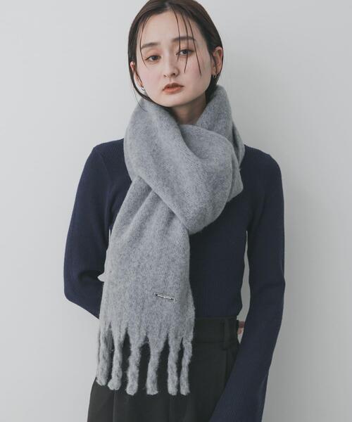 SENSE OF PLACE by URBAN RESEARCH(センスオブプレイスバイアーバンリサーチ)の「モヘアライクストール(マフラー・レディース・ライトベージュ/グレー/ピンク・ONE)」の13枚目の写真