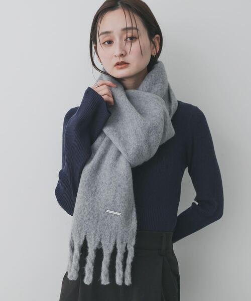 SENSE OF PLACE by URBAN RESEARCH(センスオブプレイスバイアーバンリサーチ)の「モヘアライクストール(マフラー・レディース・ライトベージュ/グレー/ピンク・ONE)」の14枚目の写真