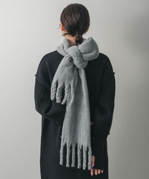 SENSE OF PLACE by URBAN RESEARCH(センスオブプレイスバイアーバンリサーチ)の「モヘアライクストール(マフラー・レディース・ライトベージュ/グレー/ピンク・ONE)」の15枚目の写真