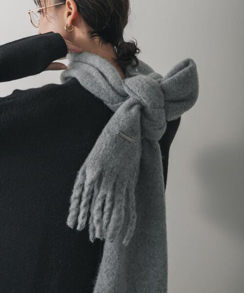 SENSE OF PLACE by URBAN RESEARCH(センスオブプレイスバイアーバンリサーチ)の「モヘアライクストール(マフラー・レディース・ライトベージュ/グレー/ピンク・ONE)」の16枚目の写真