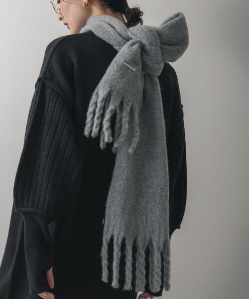 SENSE OF PLACE by URBAN RESEARCH(センスオブプレイスバイアーバンリサーチ)の「モヘアライクストール(マフラー・レディース・ライトベージュ/グレー/ピンク・ONE)」の17枚目の写真