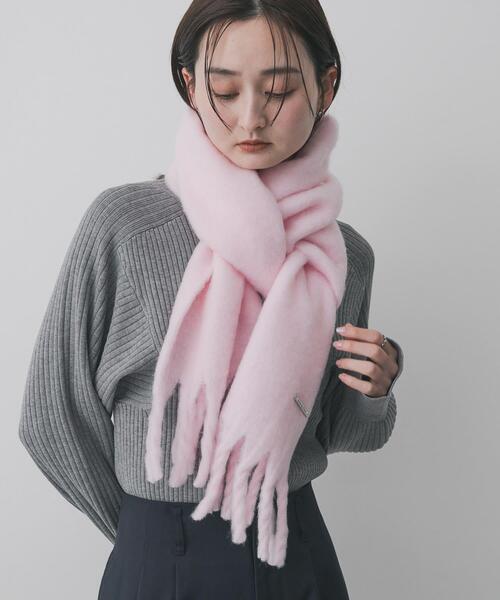 SENSE OF PLACE by URBAN RESEARCH(センスオブプレイスバイアーバンリサーチ)の「モヘアライクストール(マフラー・レディース・ライトベージュ/グレー/ピンク・ONE)」の20枚目の写真