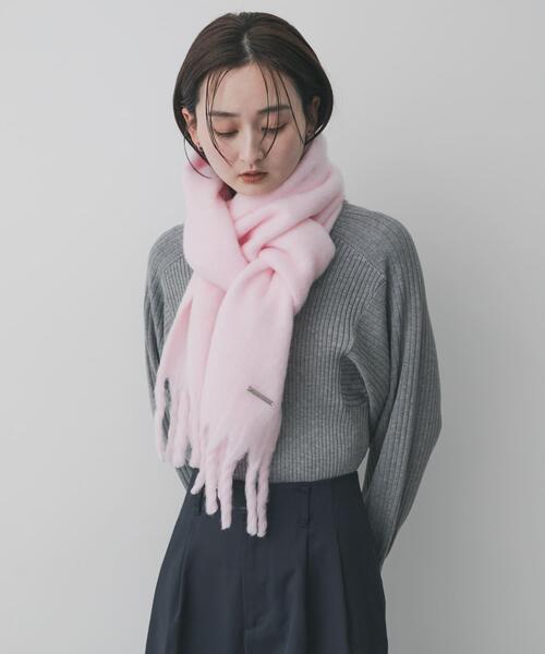 SENSE OF PLACE by URBAN RESEARCH(センスオブプレイスバイアーバンリサーチ)の「モヘアライクストール(マフラー・レディース・ライトベージュ/グレー/ピンク・ONE)」の21枚目の写真