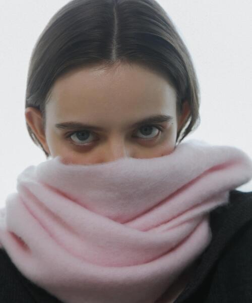 SENSE OF PLACE by URBAN RESEARCH(センスオブプレイスバイアーバンリサーチ)の「モヘアライクストール(マフラー・レディース・ライトベージュ/グレー/ピンク・ONE)」の22枚目の写真