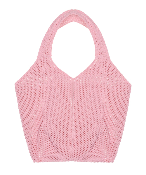 NICK&NICOLE（ニックアンドニコール）の「NICOLE CROCHET KNIT BAG_PINK（ショルダーバッグ・レディース・その他・FREE）」の2枚目の写真