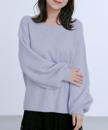 MELROSE アンゴラウール シャギーニット セーター TELOPLAN モールジャガードクルーネックニット｜MEN'S MELROSE（メンズ
