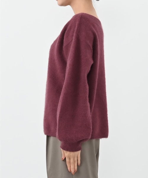 cohina/ニット セール】フォックスアンゴラ2wayネックニット 【低身長・小柄女性