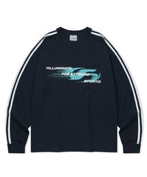 モディファイシンボルロゴロングスリーブ-ネイビー