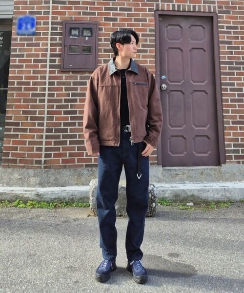 HEAVY CANVAS DESTROYED WORK JACKET _ BROWN（その他アウター