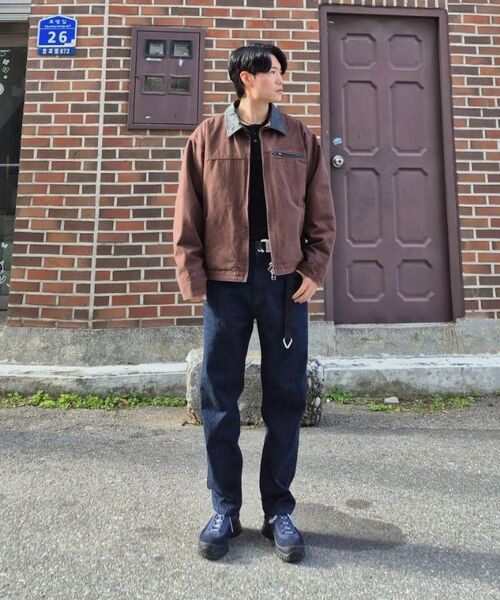 HEAVY CANVAS DESTROYED WORK JACKET _ BROWN（その他アウター