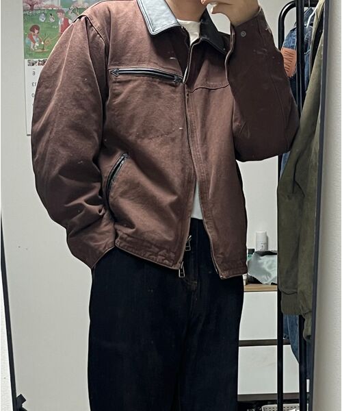 FRIZMWORKS(フリズムワークス)の「HEAVY CANVAS DESTROYED WORK JACKET _ BROWN(デニムジャケット・メンズ・その他・SMALL/MEDIUM/LARGE/X-LARGE)」の15枚目の写真