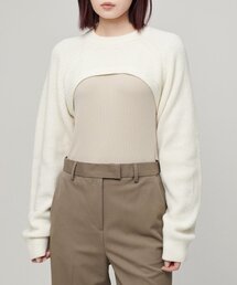 MUSINSA STANDARD WOMAN（ムシンサスタンダードウーマン）の「ウィメンズボレロニットトップ[クリーム]（ニット/セーター）」