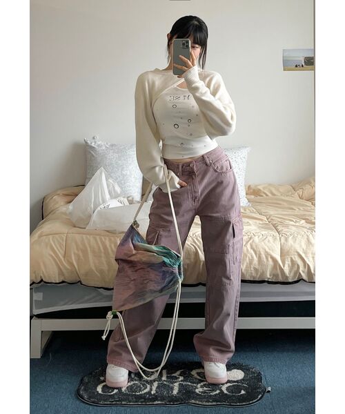 MUSINSA STANDARD WOMAN（ムシンサスタンダードウーマン）の「ウィメンズボレロニットトップ[クリーム]（ニット/セーター・レディース・その他・SMALL/MEDIUM）」の8枚目の写真