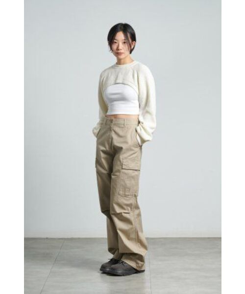 MUSINSA STANDARD WOMAN（ムシンサスタンダードウーマン）の「ウィメンズボレロニットトップ[クリーム]（ニット/セーター・レディース・その他・SMALL/MEDIUM）」の10枚目の写真