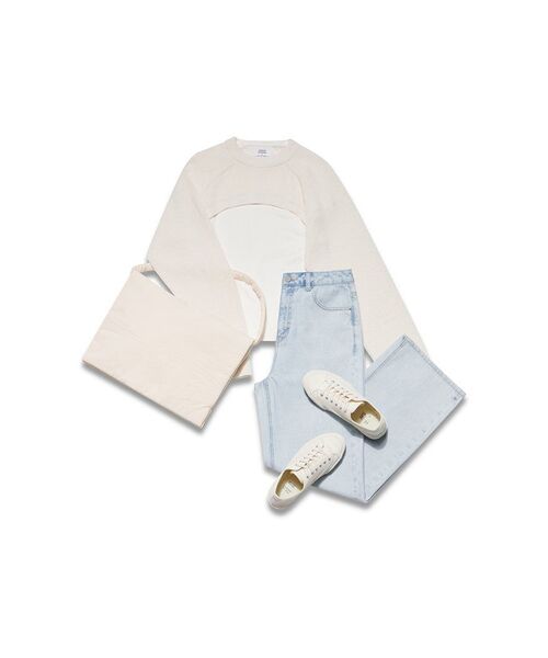 MUSINSA STANDARD WOMAN（ムシンサスタンダードウーマン）の「ウィメンズボレロニットトップ[クリーム]（ニット/セーター・レディース・その他・SMALL/MEDIUM）」の13枚目の写真