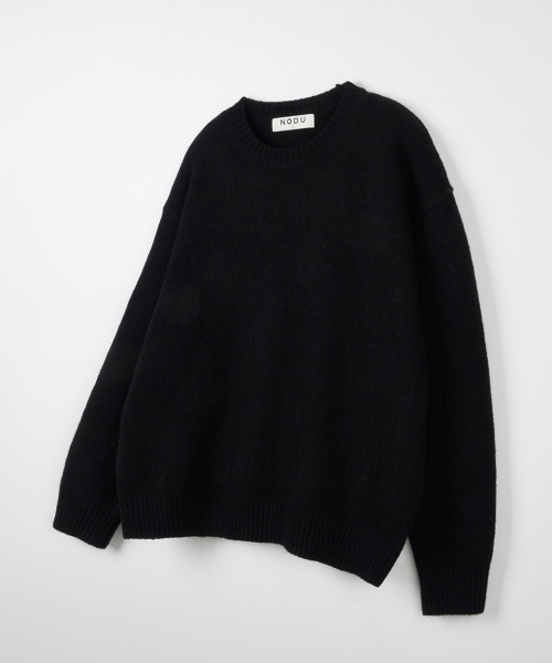 NODU（ノードユー）の「フォーマルベーシックラウンドニット[ブラック]（ニット/セーター・メンズ・その他・MEDIUM/LARGE）」の5枚目の写真