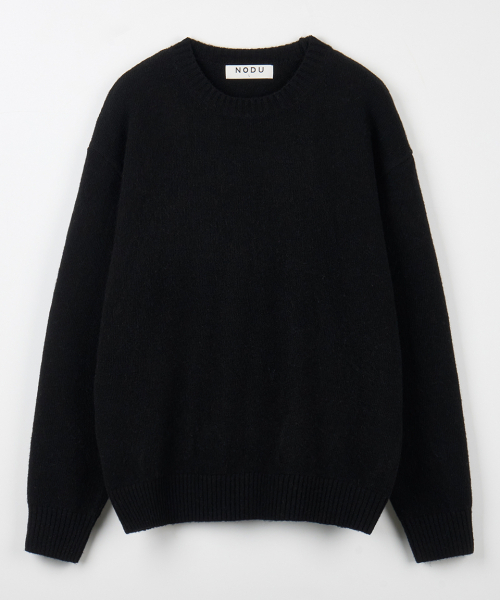 NODU（ノードユー）の「フォーマルベーシックラウンドニット[ブラック]（ニット/セーター・メンズ・その他・MEDIUM/LARGE）」の6枚目の写真