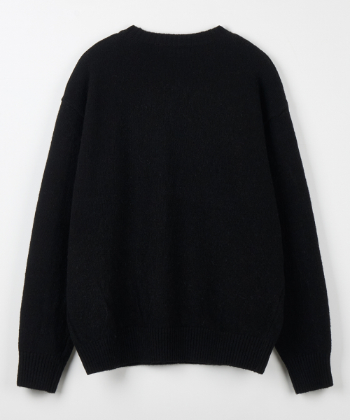 NODU（ノードユー）の「フォーマルベーシックラウンドニット[ブラック]（ニット/セーター・メンズ・その他・MEDIUM/LARGE）」の7枚目の写真