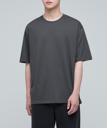 スーピマリラックスドクルーネックTシャツ[ガンメタル]