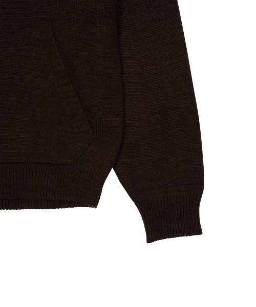 THECOLDESTMOMENT(ザコールデストモーメント)の「TCM starfish logo knit hoodie (brown)(ニット/セーター・レディース・その他・SMALL/MEDIUM/LARGE)」の4枚目の写真