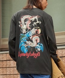 LONELY/論理 | LONELY(論理)/ロンリー"ORIENTAL龍" HEAVY OZ LONG SLEEVE 6.6OZ ベビーウェイト ロンT(Tシャツ/カットソー)
