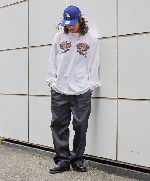 LONELY/論理（ロンリー）の「LONELY(論理)/ロンリー"ORIENTAL龍" HEAVY OZ LONG SLEEVE 6.6OZ ベビーウェイト ロンT（Tシャツ/カットソー・メンズ・ホワイト/ブラック・L/XL/XXL）」の14枚目の写真