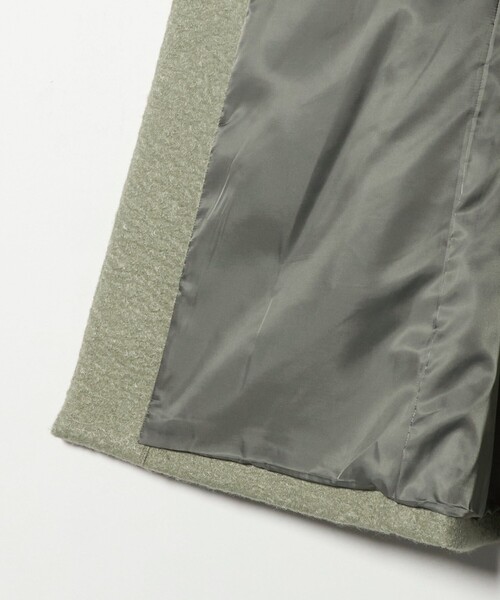 A DAY IN THE LIFE UNITED ARROWS(アデイインザライフユナイテッドアローズ)の「ブークレ メルトン キーネックコート <A DAY IN THE LIFE>(その他アウター・レディース・ダークグレー/ライム/ブラック/ナチュラル・FREE)」の19枚目の写真