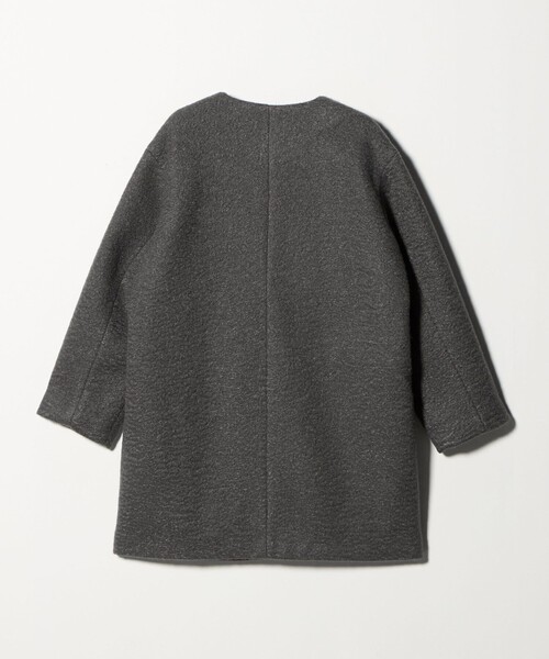A DAY IN THE LIFE UNITED ARROWS(アデイインザライフユナイテッドアローズ)の「ブークレ メルトン キーネックコート <A DAY IN THE LIFE>(その他アウター・レディース・ダークグレー/ライム/ブラック/ナチュラル・FREE)」の22枚目の写真