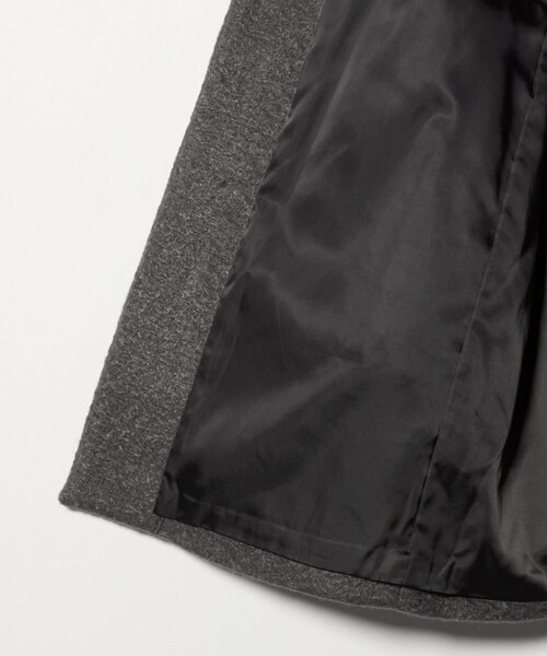 A DAY IN THE LIFE UNITED ARROWS(アデイインザライフユナイテッドアローズ)の「ブークレ メルトン キーネックコート <A DAY IN THE LIFE>(その他アウター・レディース・ダークグレー/ライム/ブラック/ナチュラル・FREE)」の12枚目の写真