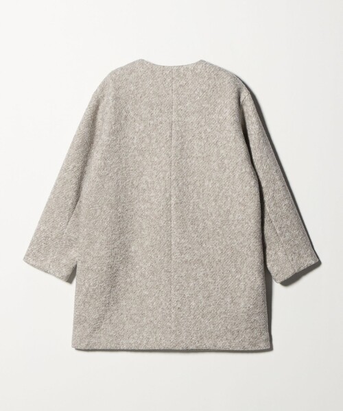A DAY IN THE LIFE UNITED ARROWS(アデイインザライフユナイテッドアローズ)の「ブークレ メルトン キーネックコート <A DAY IN THE LIFE>(その他アウター・レディース・ダークグレー/ライム/ブラック/ナチュラル・FREE)」の14枚目の写真