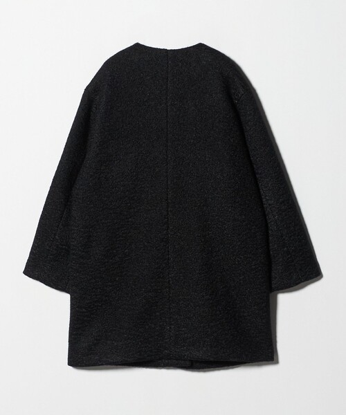 A DAY IN THE LIFE UNITED ARROWS(アデイインザライフユナイテッドアローズ)の「ブークレ メルトン キーネックコート <A DAY IN THE LIFE>(その他アウター・レディース・ダークグレー/ライム/ブラック/ナチュラル・FREE)」の6枚目の写真