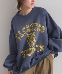 enhaut（アンオート）の「裏起毛 ブラスト加工 タイガー＆ロゴ スウェット プルオーバー クラックプリント（スウェット・レディース）」