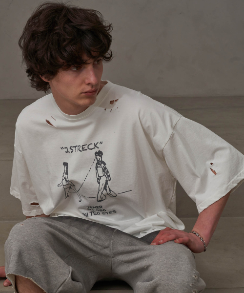 TENER(テネル)の「男・女救済T(ホワイト)(Tシャツ/カットソー・メンズ・その他・FREE)」の2枚目の写真