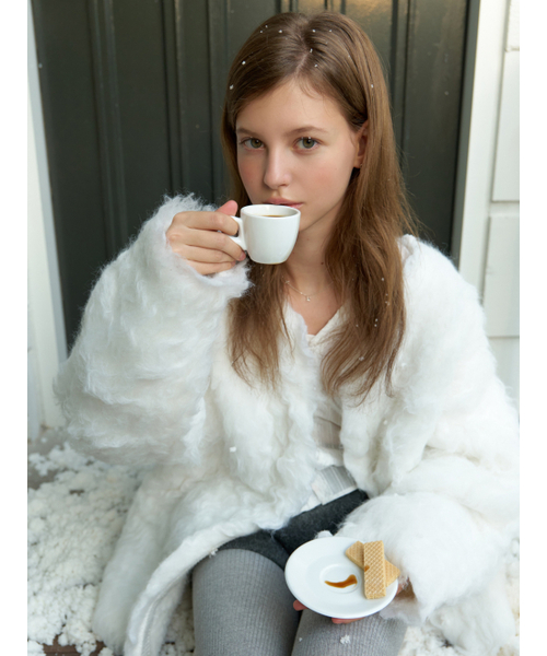 RE_L(リエル)の「Bluff fur cardigan (ivory)(カーディガン/ボレロ・レディース・その他・FREE)」の1枚目の写真