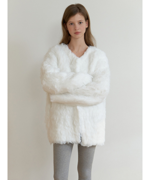 RE_L(リエル)の「Bluff fur cardigan (ivory)(カーディガン/ボレロ・レディース・その他・FREE)」の4枚目の写真